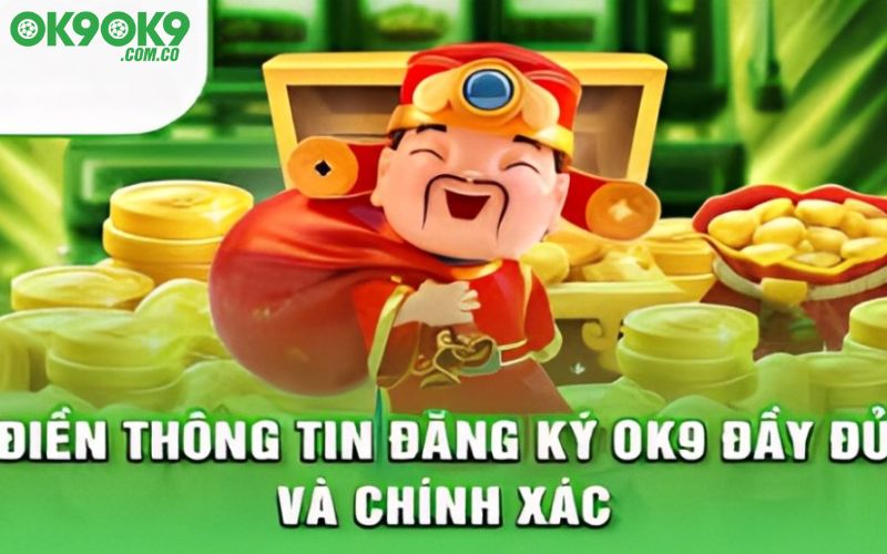 Kiểm tra lại khi điền thông tin đăng ký ok9